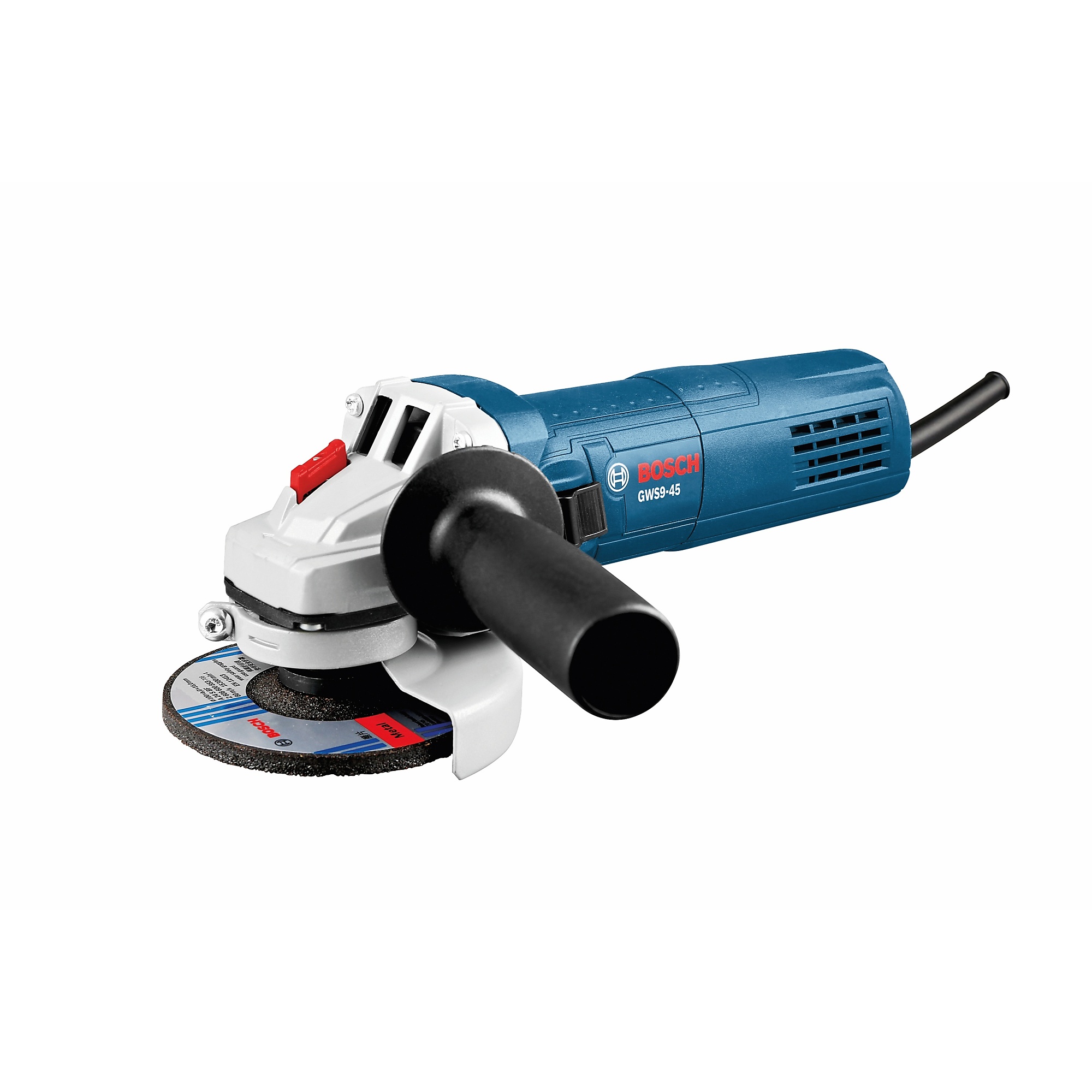 Bosch Angle Grinder — 4 1/2in., 8.5 Amps, 11,000 RPM, 2-Position Side Handle, Model# GWS9-45